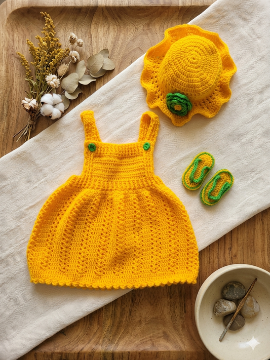 Sunshine Bloom Baby Crochet Set