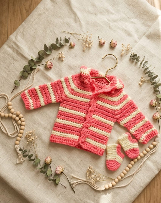 Coral Breeze Baby Crochet Set